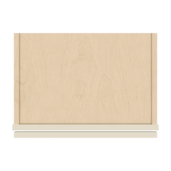 J&K Pearl Glazed H9 Wall Glass Cabinet - 18" W x 30" H (No Glass Insert)