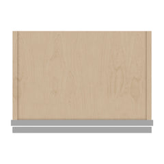 J&K Castle Grey S5 Wall Glass Cabinet - 18" W x 30" H (No Glass Insert)