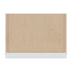 J&K White Shaker S8 Wall Glass Cabinet - 18" W x 30" H (No Glass Insert)