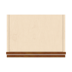 J&K Mocha Glazed K10 Wall Glass Cabinet - 18" W x 30" H (No Glass Insert)