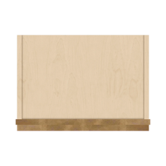 J&K Butterscotch B8 Wall Glass Cabinet - 18" W x 30" H (No Glass Insert)