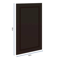 J&K Espresso K8 Dummy Insert Door Panel 18" W x 30" H