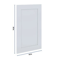 J&K White Shaker S8 Dummy Insert Door Panel 18" W x 30" H