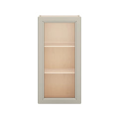 J&K Pebble B6 Wall Glass Cabinet - 18" W x 36" H (No Glass Insert)