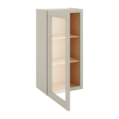 J&K Pebble B6 Wall Glass Cabinet - 18" W x 36" H (No Glass Insert)