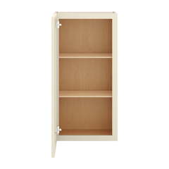 J&K Pearl Glazed H9 Wall Glass Cabinet - 18" W x 36" H (No Glass Insert)