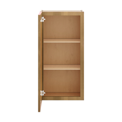 J&K Butterscotch B8 Wall Glass Cabinet - 18" W x 36" H (No Glass Insert)