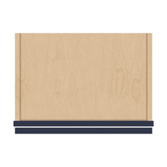J&K Naval B7 Wall Glass Cabinet - 18" W x 36" H (No Glass Insert)