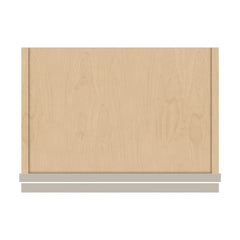 J&K Pebble B6 Wall Glass Cabinet - 18" W x 36" H (No Glass Insert)