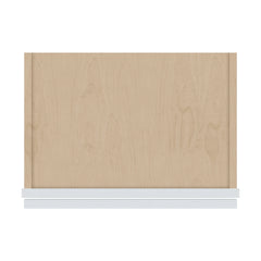 J&K White Shaker S8 Wall Glass Cabinet - 18" W x 36" H (No Glass Insert)