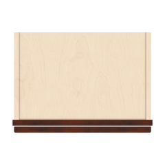 J&K Mahogany J5 Wall Glass Cabinet - 18" W x 36" H (No Glass Insert)
