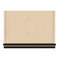 J&K Espresso K8 Wall Glass Cabinet - 18" W x 36" H (No Glass Insert)