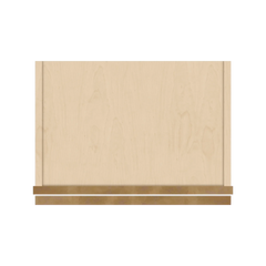 J&K Butterscotch B8 Wall Glass Cabinet - 18" W x 36" H (No Glass Insert)