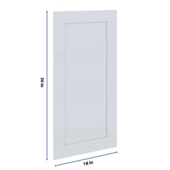 J&K White Shaker S8 Dummy Insert Door Panel 18" W x 36" H