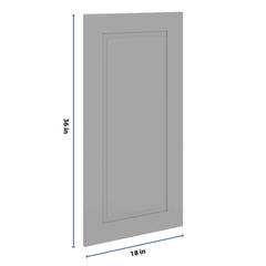 J&K Castle Grey S5 Dummy Insert Door Panel 18" W x 36" H
