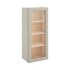 J&K Pebble B6 Wall Glass Cabinet - 18" W x 42" H (No Glass Insert)