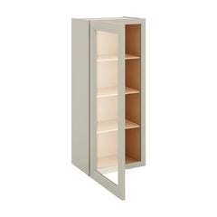 J&K Pebble B6 Wall Glass Cabinet - 18" W x 42" H (No Glass Insert)