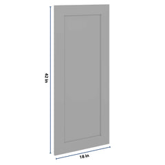 J&K Castle Grey S5 Dummy Insert Door Panel 18" W x 42" H