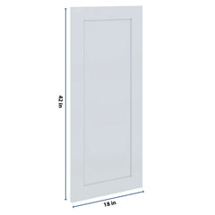 J&K White Shaker S8 Dummy Insert Door Panel 18" W x 42" H