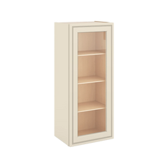 J&K Pearl Glazed H9 Wall Glass Cabinet - 18" W x 42" H (No Glass Insert)
