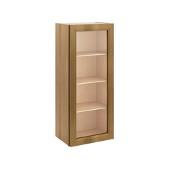 J&K Butterscotch B8 Wall Glass Cabinet - 18" W x 42" H (No Glass Insert)