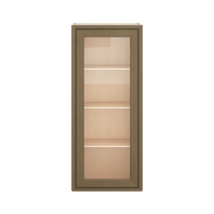 J&K Hazel H8 Wall Glass Cabinet - 18" W x 42" H (No Glass Insert)