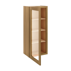 J&K Butterscotch B8 Wall Glass Cabinet - 18" W x 42" H (No Glass Insert)