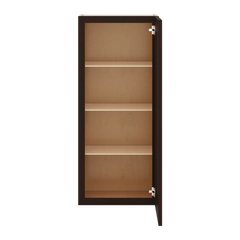 J&K Java Coffee S1 Wall Glass Cabinet - 18" W x 42" H (No Glass Insert)