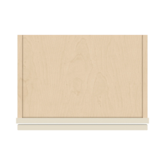 J&K Pearl Glazed H9 Wall Glass Cabinet - 18" W x 42" H (No Glass Insert)