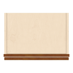 J&K Mocha Glazed K10 Wall Glass Cabinet - 18" W x 42" H (No Glass Insert)