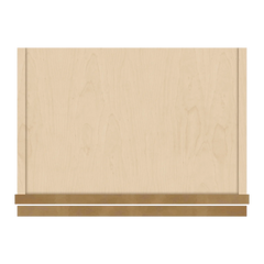 J&K Butterscotch B8 Wall Glass Cabinet - 18" W x 42" H (No Glass Insert)