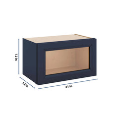J&K Naval B7 Wall Glass Cabinet - 21" W x 12" H (No Glass Insert)