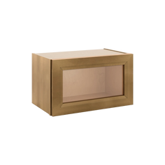 J&K Butterscotch B8 Wall Glass Cabinet - 21" W x 12" H (No Glass Insert)