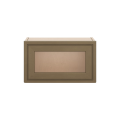 J&K Hazel H8 Wall Glass Cabinet - 21" W x 12" H (No Glass Insert)