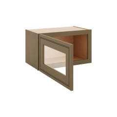 J&K Hazel H8 Wall Glass Cabinet - 21" W x 12" H (No Glass Insert)