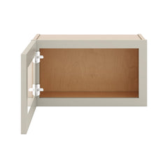J&K Pebble B6 Wall Glass Cabinet - 21" W x 12" H (No Glass Insert)