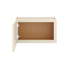 J&K Pearl Glazed H9 Wall Glass Cabinet - 21" W x 12" H (No Glass Insert)