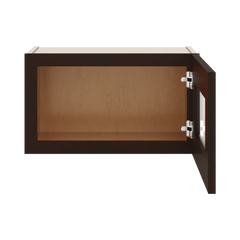 J&K Java Coffee S1 Wall Glass Cabinet - 21" W x 12" H (No Glass Insert)
