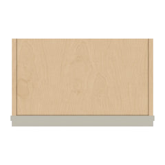 J&K Pebble B6 Wall Glass Cabinet - 21" W x 12" H (No Glass Insert)