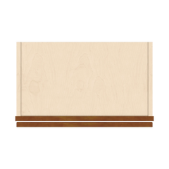 J&K Mocha Glazed K10 Wall Glass Cabinet - 21" W x 12" H (No Glass Insert)