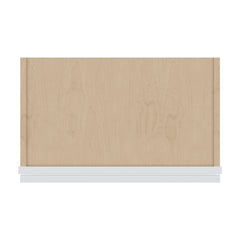J&K White Shaker S8 Wall Glass Cabinet - 21" W x 12" H (No Glass Insert)