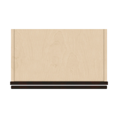 J&K Espresso K8 Wall Glass Cabinet - 21" W x 12" H (No Glass Insert)