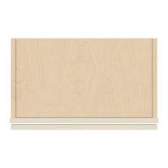 J&K Pearl Glazed H9 Wall Glass Cabinet - 21" W x 12" H (No Glass Insert)