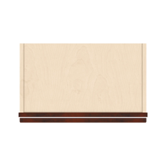 J&K Mahogany J5 Wall Glass Cabinet - 21" W x 12" H (No Glass Insert)