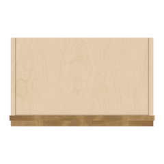 J&K Butterscotch B8 Wall Glass Cabinet - 21" W x 12" H (No Glass Insert)