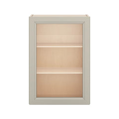 J&K Pebble B6 Wall Glass Cabinet - 21" W x 30" H (No Glass Insert)