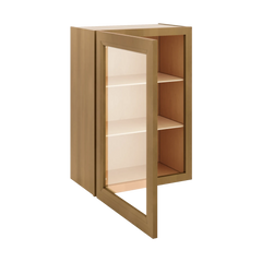 J&K Butterscotch B8 Wall Glass Cabinet - 21" W x 30" H (No Glass Insert)