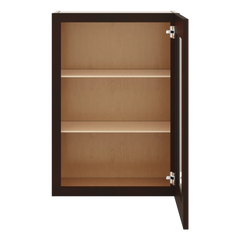 J&K Java Coffee S1 Wall Glass Cabinet - 21" W x 30" H (No Glass Insert)