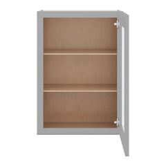 J&K Castle Grey S5 Wall Glass Cabinet - 21" W x 30" H (No Glass Insert)