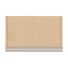 J&K Pebble B6 Wall Glass Cabinet - 21" W x 30" H (No Glass Insert)